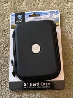 Rand McNally Black 5" Hard Case Electronics Pouch